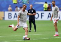Harry Kane tijekom zagrijavanja uoči utakmice, Foto: Paul Childs/REUTERS