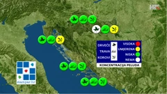 peludna prognoza NZJZ-a, Foto: HTV/HRT