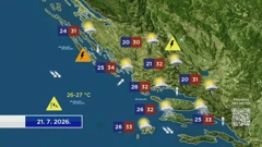 Vremenska prognoza, Foto: HTV/HRT