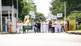 Prosvjed podrške radnicima Zvijezde i PIK Vrbovca