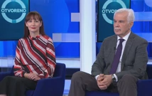 Vesna Vučemilović (Hrvatski suverenisti) i Mladen Vedriš (Visoko učilište Effectus) , Foto: Otvoreno/HTV