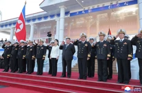 Porinuće razarača klase Choe Hyon, Foto: Korean Central News Agency/Reuters