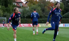 Luka Modrić i Mateo Kovačić na treningu Vatrenih, Foto: Matija Habljak/PIXSELL