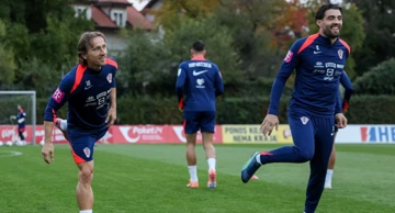 Luka Modrić i Mateo Kovačić na treningu Vatrenih