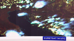 EUMETSAT 14 UTC, Foto: HTV/HRT
