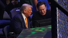 Donald Trump i Elon Musk na UFC-u 314