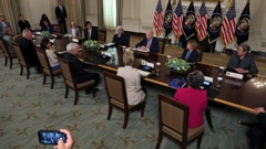 Američki predsjednik Joe Biden na sastanku sa savjetnicima