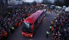Autobus s igračima Liverpoola stiže na Anfield, Foto: Jason Cairnduff/Action Images via Reuters