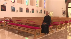 Vlč. Željko Lovrić, župnik Župe sv. Leopolda Bogdana Mandića iz četvrti Voltino Ljubljanica, Foto: HTV/HRT