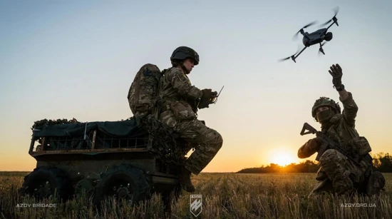 Operateri dronova 1. Korpusa Nacionalne garde Ukrajine "Azov"
