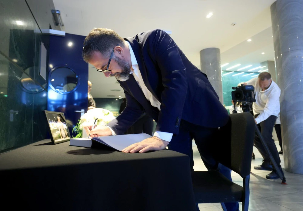  Zagreb: Komemoracija za preminulog novinara i urednika Nove TV Mislava Bagu , Foto: Sanjin Strukić /Pixsell