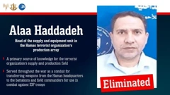 Objava izraelske vojske na X-u