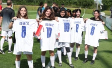 Djevojčice iz akademije PSG-a na treningu s Vatrenima, Foto: Goran Stanzl/PIXSELL