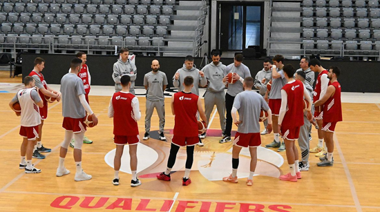Trening košarkaške reprezentacije u Osijeku