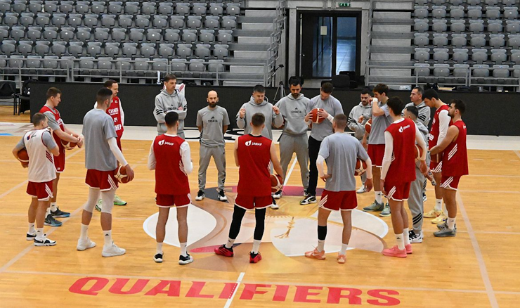 Trening košarkaške reprezentacije u Osijeku