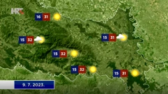 Vremenska prognoza, Foto: HTV/HRT