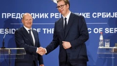 Olaf Scholz i Aleksandar Vučić
