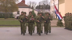 Ispraćan hrvatskih vojnika u misiju KFOR-a, Foto: HTV/HRT