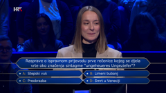 Anđela Begonja, Foto: Tko želi biti milijunaš?/HRT