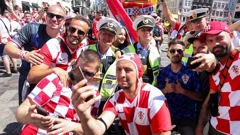 Hrvatski navijači s danskom policijom