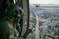 The view from a Black Hawk helicopter, Foto: Sandra Simunovic/Pixsell