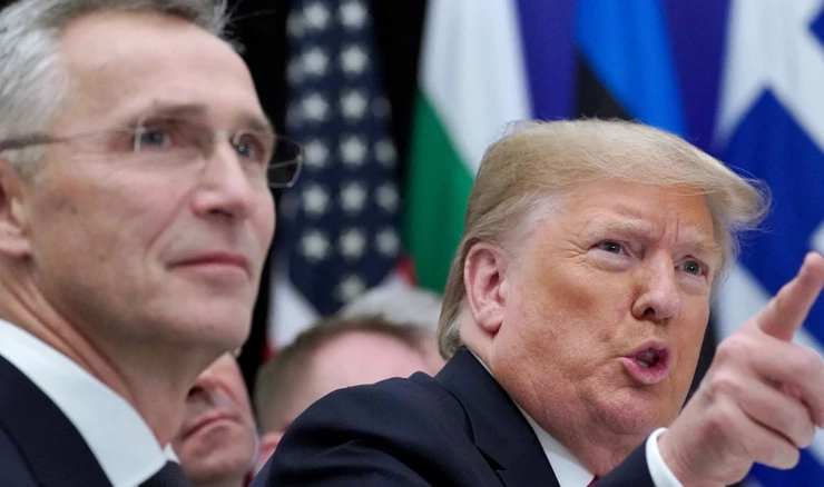 Glavni tajnik NATO-a Jens Stoltenberg i Donald Trump