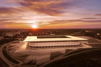  Pogled iz zraka na osvijetljeni novi stadion NK Osijeka , Foto: Davor Javorović/PIXSELL
