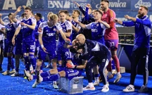 Slavlje igrača Dinama nakon pobjede i novog naslova, Foto: Marko Prpić/PIXSELL