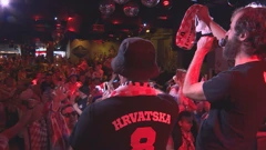 Hrvatski navijači u Kopenhagenu , Foto: HTV/HRT