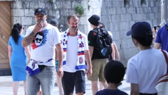 Navijači Hajduka uoči utakmice Hajduk - PAOK, Foto: Bozidar Vukicevic /CROPIX