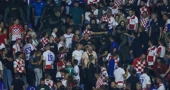 Hrvatski navijači na utakmici protiv Crne Gore