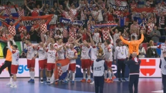 Slavlje rukometaša s navijačima u MAnnheimu, Foto: HTV/HRT