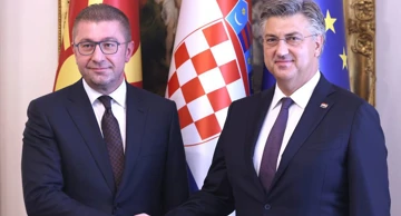 Andrej Plenković i Hristijan Mickoski, arhivska fotografija 