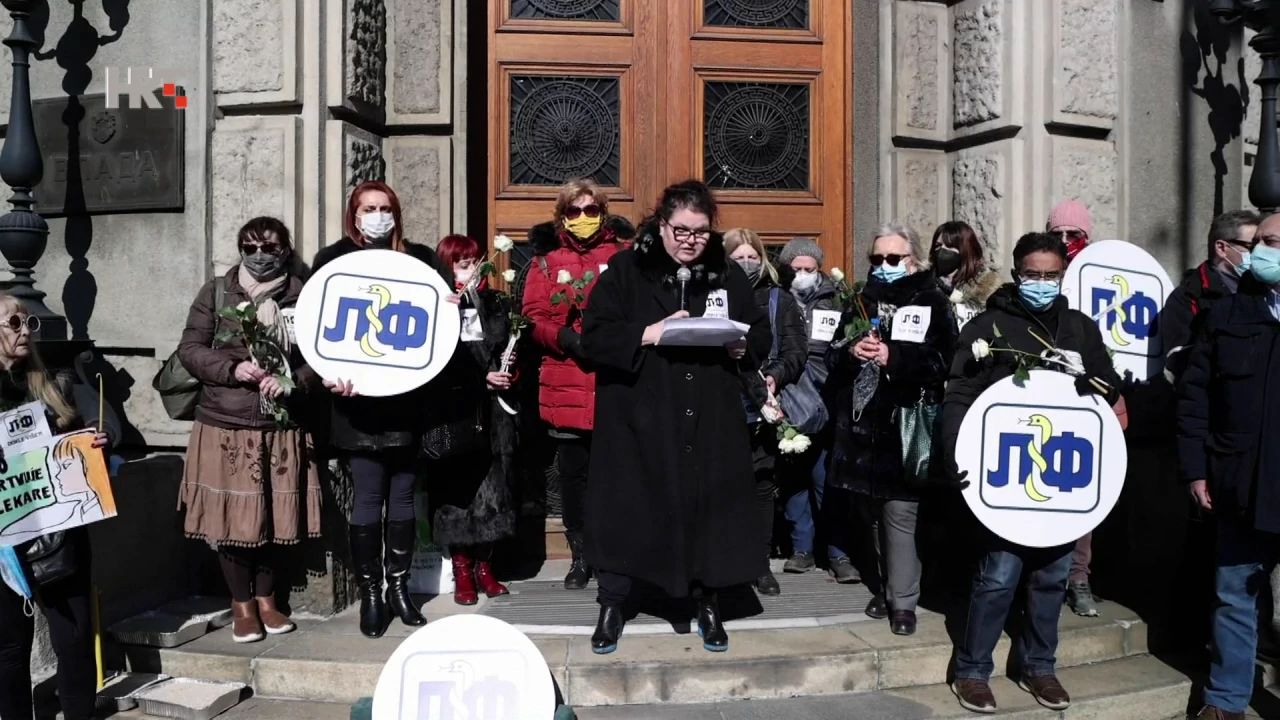 Agenda:Svijet - Prosvjed zdravstvenih radnika u Beogradu , Foto: Agenda:Svijet/HTV/HRT