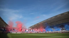 Bakljada u prošlosezonskom derbiju Hajduka i Dinama