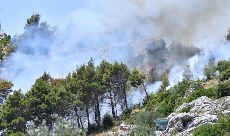 Požar iznad Makarske pod nadzorom, uzrok se istražuje