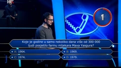 Josip Milobara, Foto: Tko želi biti milijunaš?/HRT