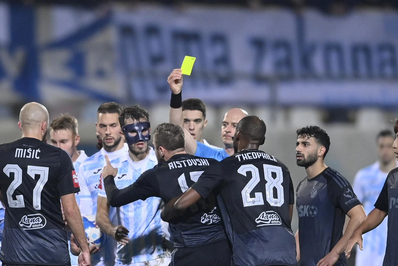 Rijeka - Dinamo. Theophile Cathrine, Stefan Ristovski