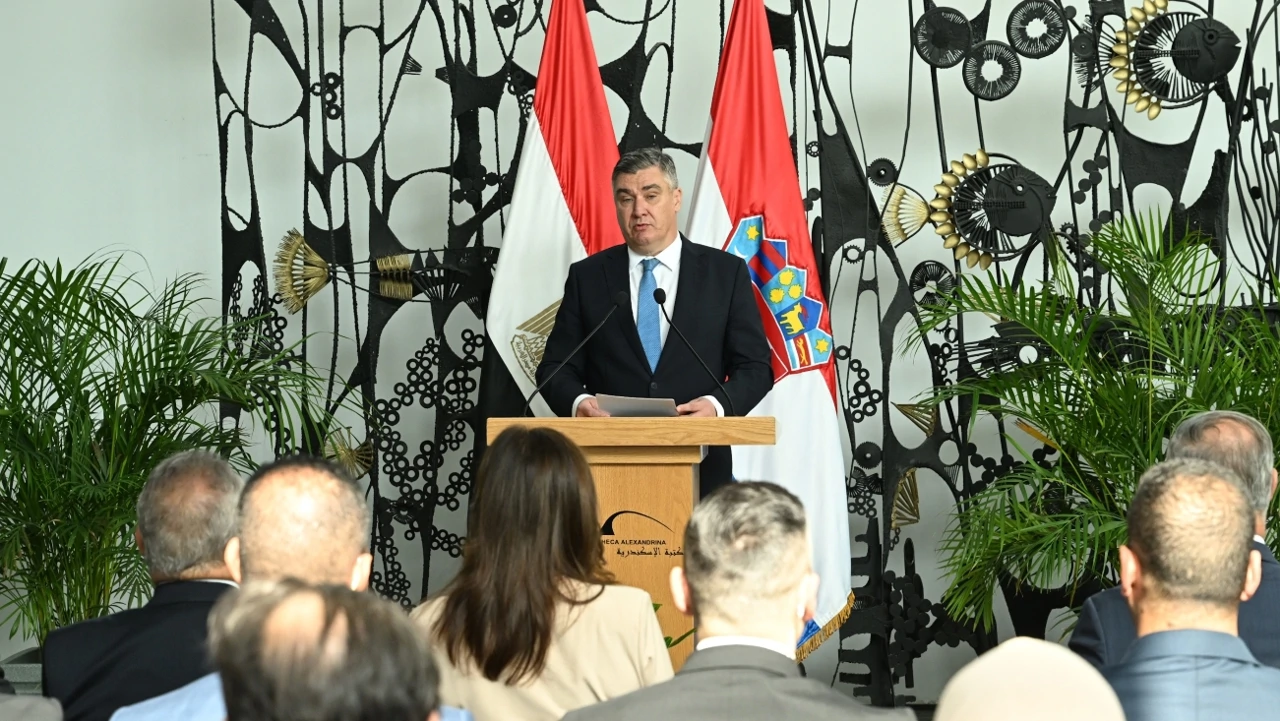 Milanović u Aleksandriji , Foto: Ured predsjednika Republike Hrvatske/Ana Marija Katić