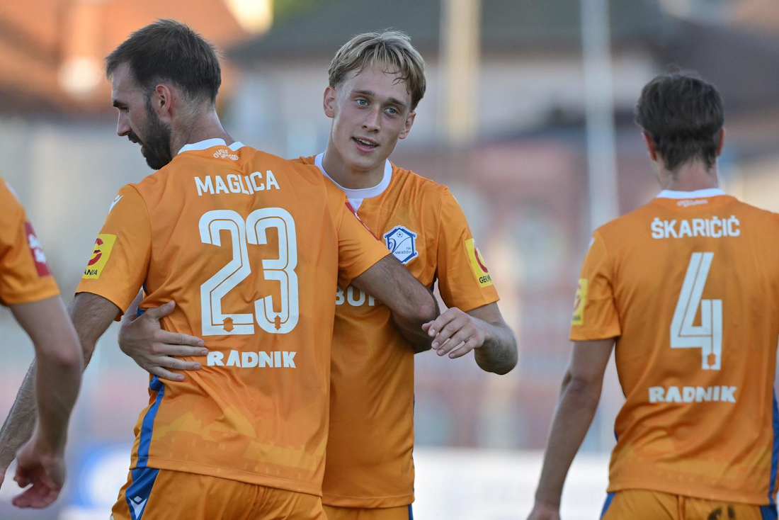 Slaven Belupo - Varaždin, strijelac Ivan Canjuga , Foto: Vjeran Zganec Rogulja /PIXSELL