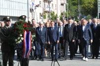 Polaganje vijenaca na Spomenik hrvatske pobjede Oluja 95, Foto: Nikola Vilic/CROPIX