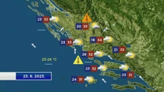 Vremenska prognoza, Foto: HTV/HRT