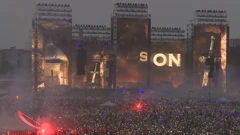 Počeo Thompsonov koncert; Hipodrom pun do posljednjeg mjesta, Foto: HTV/HRT