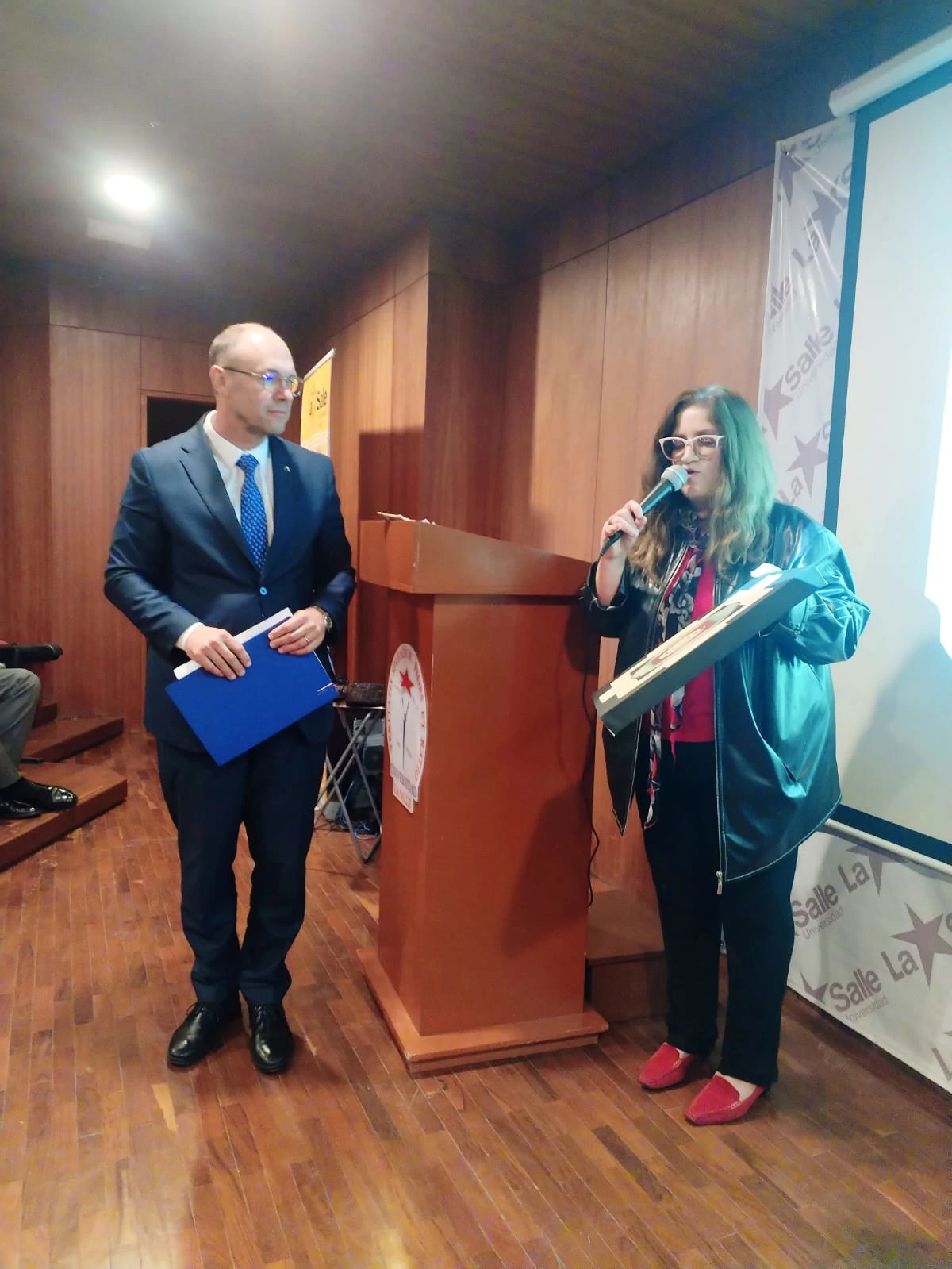 Davor Ivo Stier i Patricia Ávila Kuljiš , Foto: Hrvatska zajednica La Paz/-