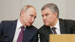 Vjačeslav Volodin i Vladimir Putin