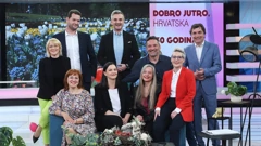 Dio uredničko-voditeljske ekipe emisije "Dobro jutro, Hrvatska"