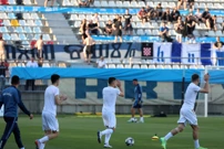 Zagrijavanje nogometaša Rijeke i Istre uoči utakmice, Foto: Goran Kovacic/PIXSELL