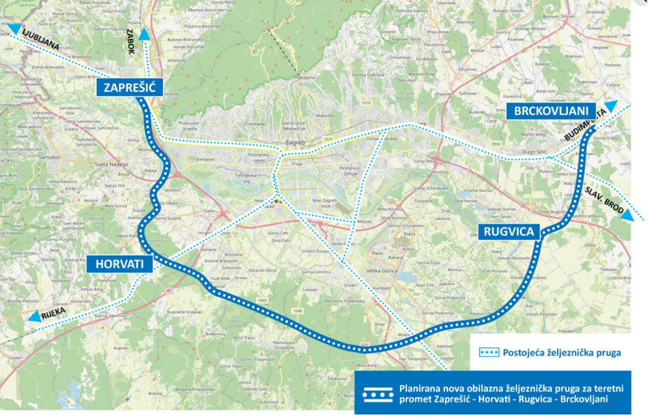 Grad Zagreb mijenja Prostori plan, teretni vlakovi miču se iz gradskog središta