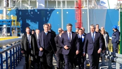 Plenković u društvu Nehmmera i Soedera obišao LNG terminal na Krku