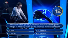 Hana Vlahov, Foto: Tko želi biti milijunaš?/HRT